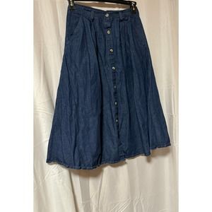 Denim Moves Lightweight Denim Long Skirt